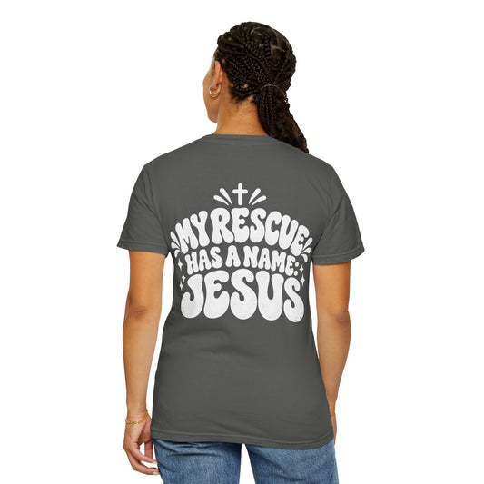 My Rescue Has A Name Jesus T‑Shirt - Saldersoncloutier