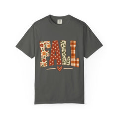FALL T‑Shirt — Autumn Pumpkin & Plaid Harvest Graphic Tee - Saldersoncloutier