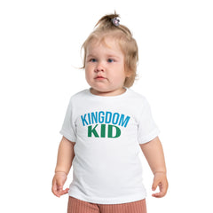 Kingdom Kid Baby T-Shirt - Cute, Comfy,  Short Sleeve Tee for Playdates, Gifts, Birthdays, Baby Showers, Family Gatherings, Summer Fun - Saldersoncloutier