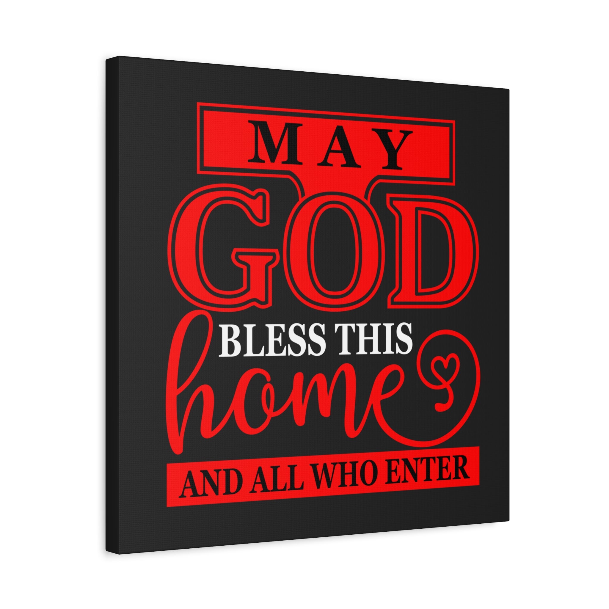 Inspirational Home Wall Art, Faith Decor, Religious Canvas Print, Housewarming Gift, Christian Home Decor, Motivational Wall Decor - Saldersoncloutier