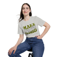 Make Heaven Crowded T-Shirt | USA-Made Unisex Tee, Casual Wear, Gift for Friends, Summer Outfit, Inspirational Apparel - Saldersoncloutier