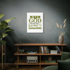 God Bless This Home Canvas Art, Inspirational Wall Decor, Faith-Based Home Blessing, Family Gift, Housewarming Decor - Saldersoncloutier