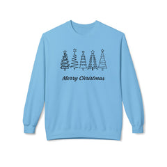Merry Christmas Crewneck Sweatshirt, Cozy Holiday Gift, Unisex Fleece Top, Festive Wear, Christmas Sweater, Seasonal Apparel - Saldersoncloutier
