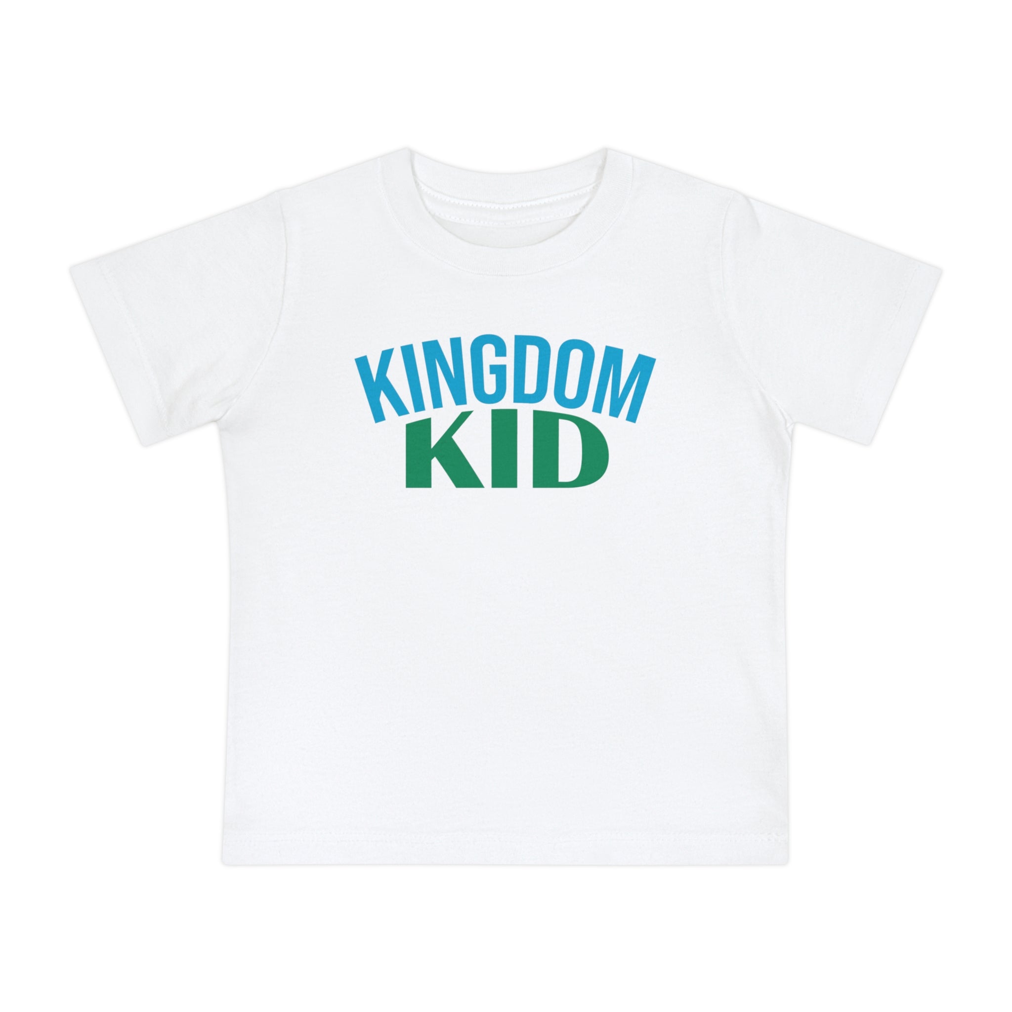 Kingdom Kid Baby T-Shirt - Cute, Comfy,  Short Sleeve Tee for Playdates, Gifts, Birthdays, Baby Showers, Family Gatherings, Summer Fun - Saldersoncloutier