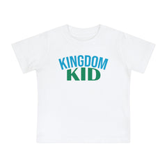 Kingdom Kid Baby T-Shirt - Cute, Comfy,  Short Sleeve Tee for Playdates, Gifts, Birthdays, Baby Showers, Family Gatherings, Summer Fun - Saldersoncloutier