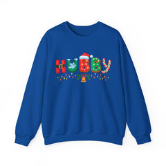 Festive Hubby Sweatshirt, Christmas Gift for Him, Personalized Holiday Apparel, Cozy Unisex Sweater, Fun Winter Clothing, Couples - Saldersoncloutier
