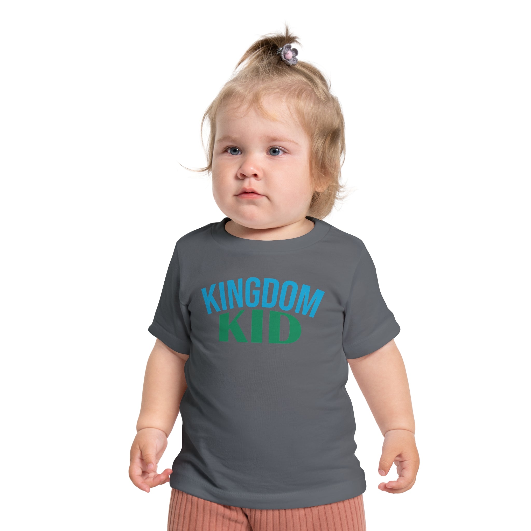 Kingdom Kid Baby T-Shirt - Cute, Comfy,  Short Sleeve Tee for Playdates, Gifts, Birthdays, Baby Showers, Family Gatherings, Summer Fun - Saldersoncloutier