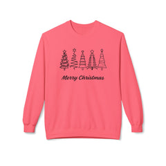 Merry Christmas Crewneck Sweatshirt, Cozy Holiday Gift, Unisex Fleece Top, Festive Wear, Christmas Sweater, Seasonal Apparel - Saldersoncloutier
