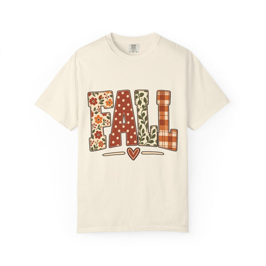 FALL T‑Shirt — Autumn Pumpkin & Plaid Harvest Graphic Tee - Saldersoncloutier