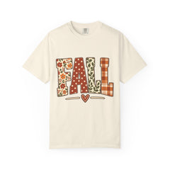 FALL T‑Shirt — Autumn Pumpkin & Plaid Harvest Graphic Tee - Saldersoncloutier