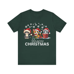Christmas Cats Tee, Holiday T-shirt - Saldersoncloutier