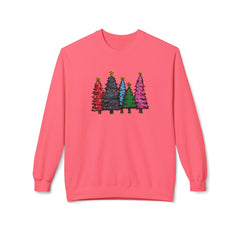 Festive Christmas Tree Sweatshirt, Cozy Holiday Crewneck, Unisex Winter Apparel, Seasonal Gift, Casual Christmas Outfit