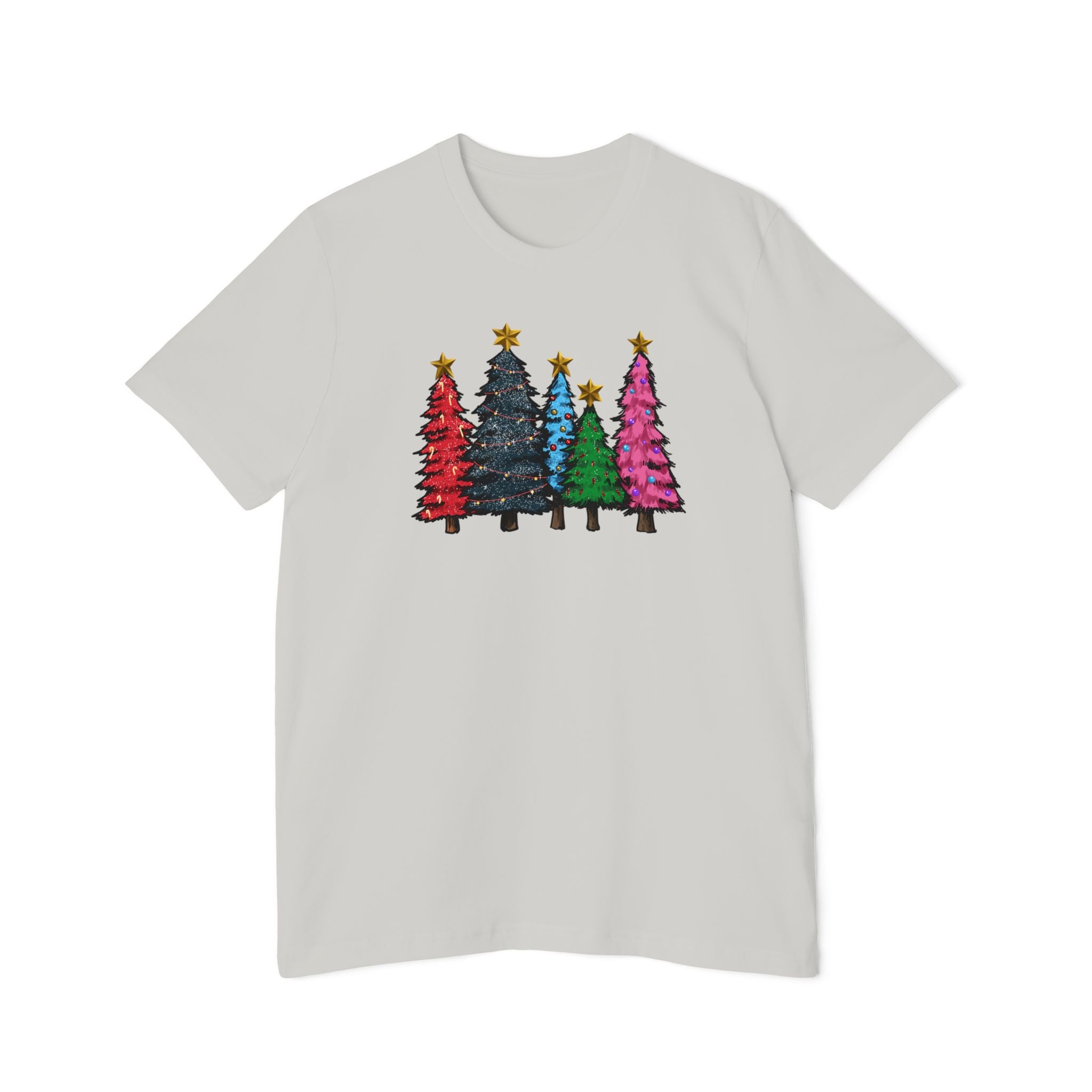 Festive Christmas Tree T-Shirt, Holiday Gift Tee, Unisex Short-Sleeve Shirt, Xmas Apparel, Winter Wear - Saldersoncloutier