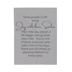Cozy Gift for Friends, Home Decor, Spiritual Comfort, - Encouragement, Warmth Inspirational Velveteen Plush Blanket