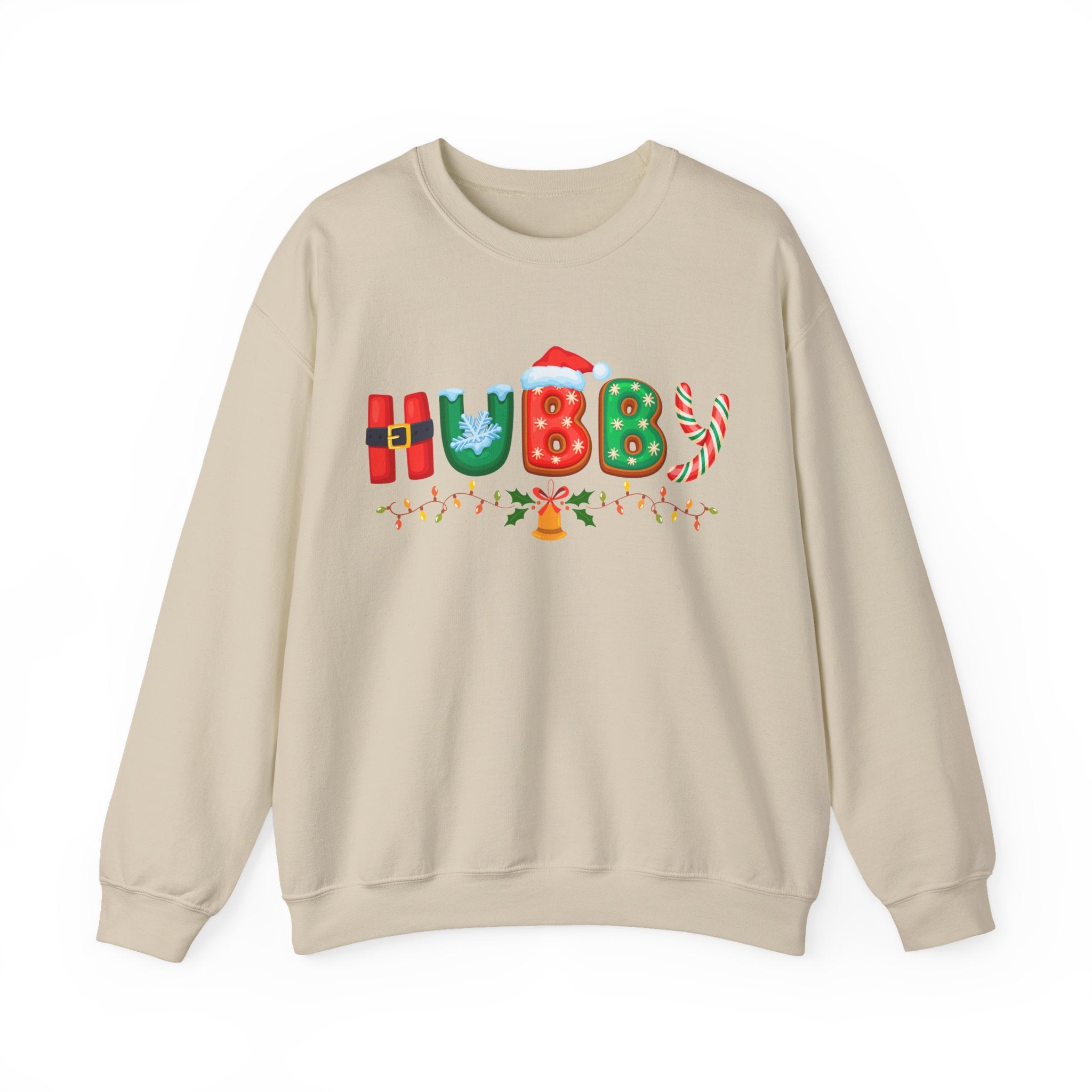 Festive Hubby Sweatshirt, Christmas Gift for Him, Personalized Holiday Apparel, Cozy Unisex Sweater, Fun Winter Clothing, Couples - Saldersoncloutier