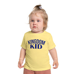Kingdom Kid Baby T-Shirt - Cute, Comfy,  Short Sleeve Tee for Playdates, Gifts, Birthdays, Baby Showers, Family Gatherings, Summer Fun - Saldersoncloutier