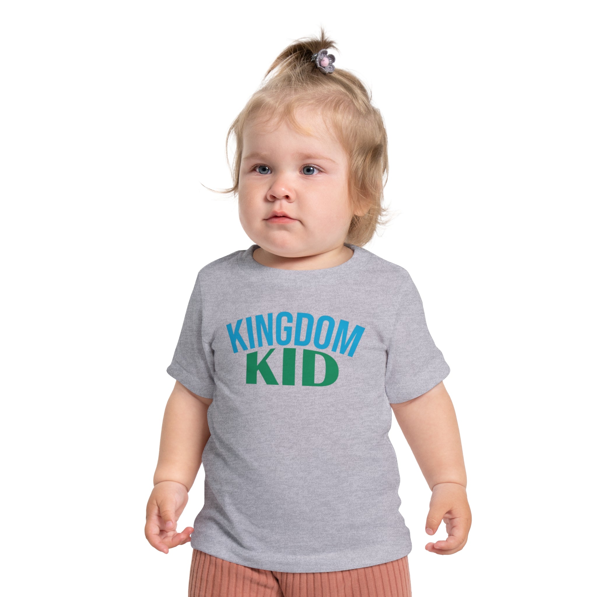 Kingdom Kid Baby T-Shirt - Cute, Comfy,  Short Sleeve Tee for Playdates, Gifts, Birthdays, Baby Showers, Family Gatherings, Summer Fun - Saldersoncloutier