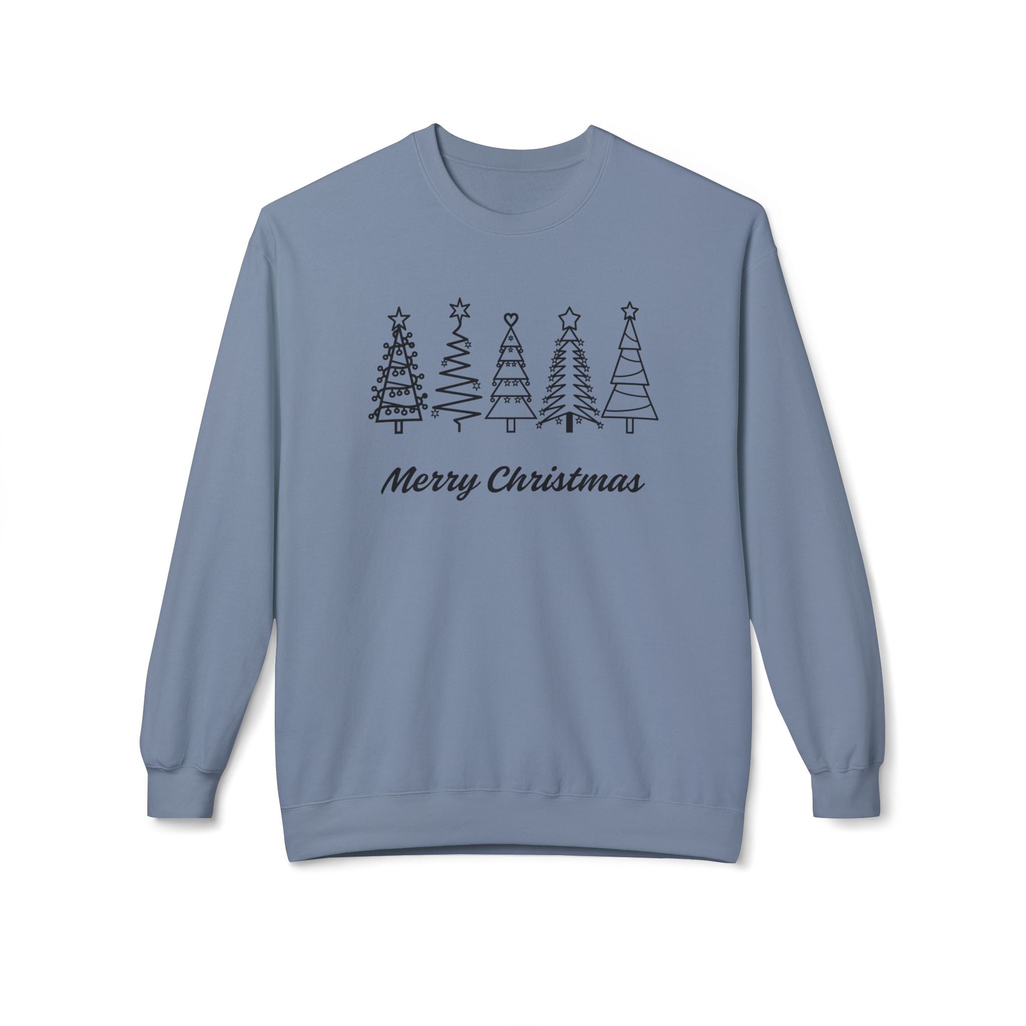 Merry Christmas Crewneck Sweatshirt, Cozy Holiday Gift, Unisex Fleece Top, Festive Wear, Christmas Sweater, Seasonal Apparel - Saldersoncloutier