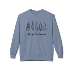 Merry Christmas Crewneck Sweatshirt, Cozy Holiday Gift, Unisex Fleece Top, Festive Wear, Christmas Sweater, Seasonal Apparel - Saldersoncloutier
