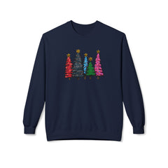 Festive Christmas Tree Sweatshirt, Cozy Holiday Crewneck, Unisex Winter Apparel, Seasonal Gift, Casual Christmas Outfit
