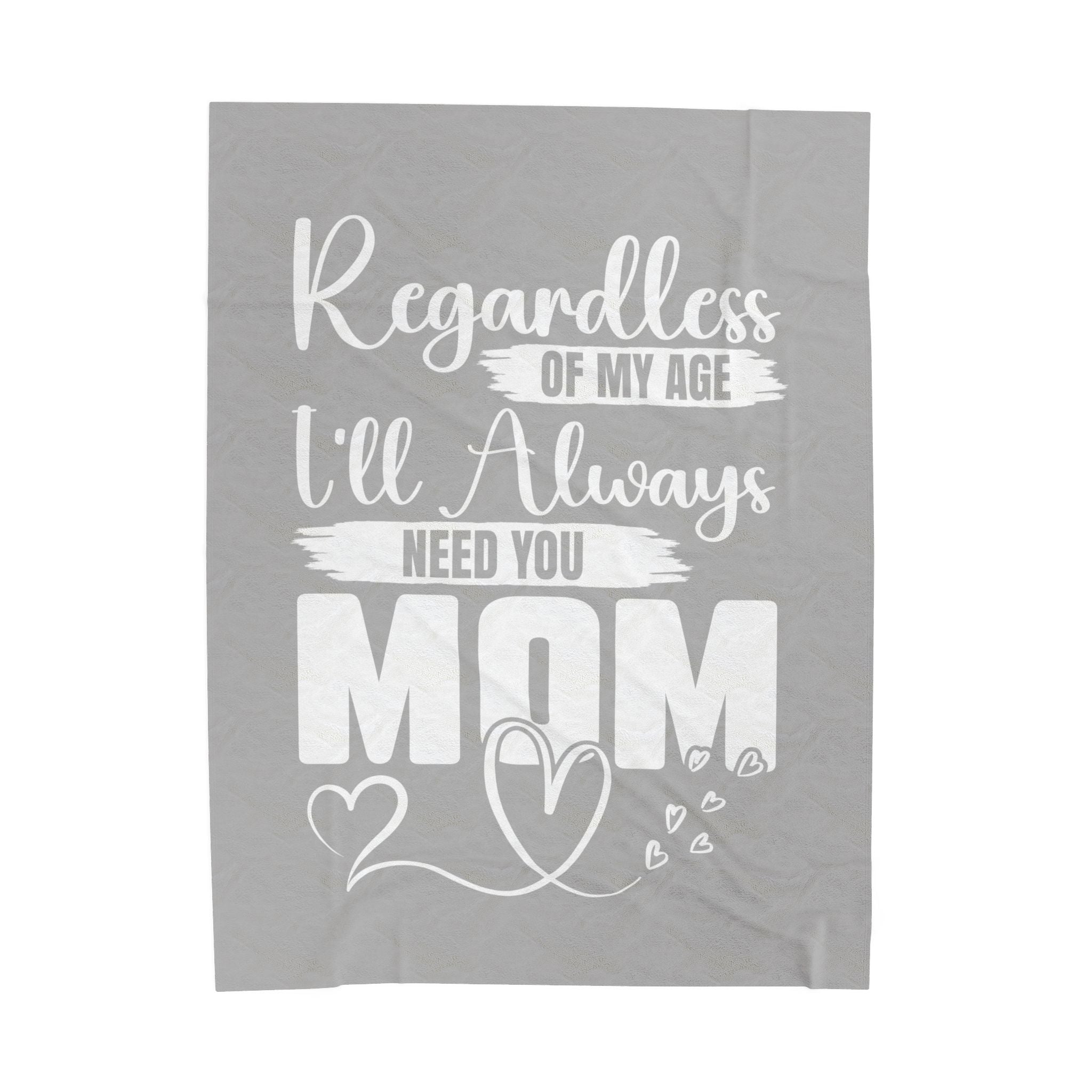Always Need for MOM Inspirational Velveteen Plush Blanket - Cozy Gift for Friends, Home Decor, Spiritual Comfort, Encouragement, Warmth - Saldersoncloutier