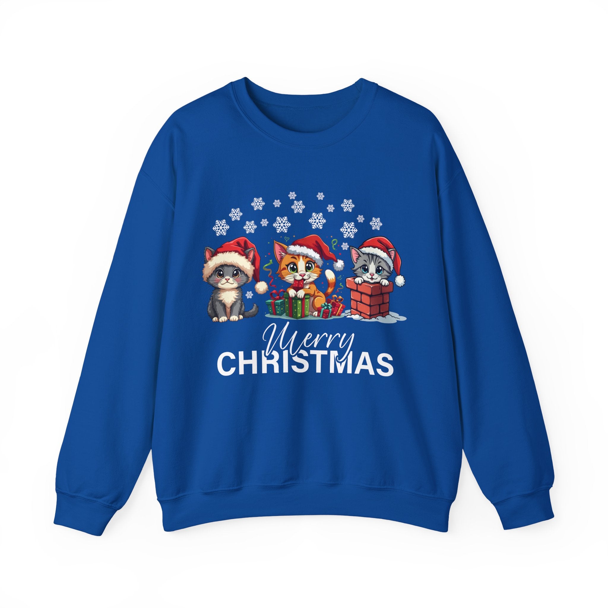 Festive Animal Christmas Sweatshirt, Merry Christmas Crewneck, Holiday Apparel, Unisex Sweatshirt, Pet Lovers Gift, Cozy Winter Wear - Saldersoncloutier