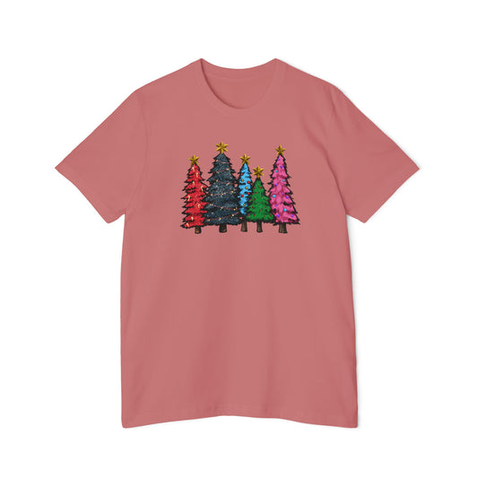 Festive Christmas Tree T-Shirt, Holiday Gift Tee, Unisex Short-Sleeve Shirt, Xmas Apparel, Winter Wear