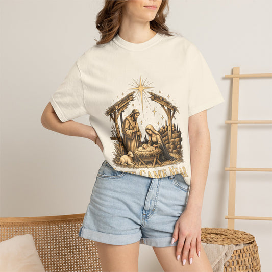 Love Came Near Nativity Christmas T-Shirt
