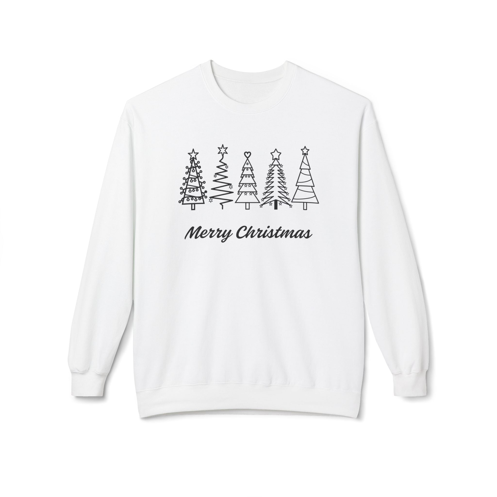 Merry Christmas Crewneck Sweatshirt, Cozy Holiday Gift, Unisex Fleece Top, Festive Wear, Christmas Sweater, Seasonal Apparel - Saldersoncloutier