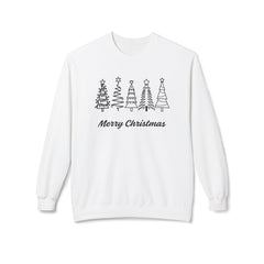 Merry Christmas Crewneck Sweatshirt, Cozy Holiday Gift, Unisex Fleece Top, Festive Wear, Christmas Sweater, Seasonal Apparel - Saldersoncloutier