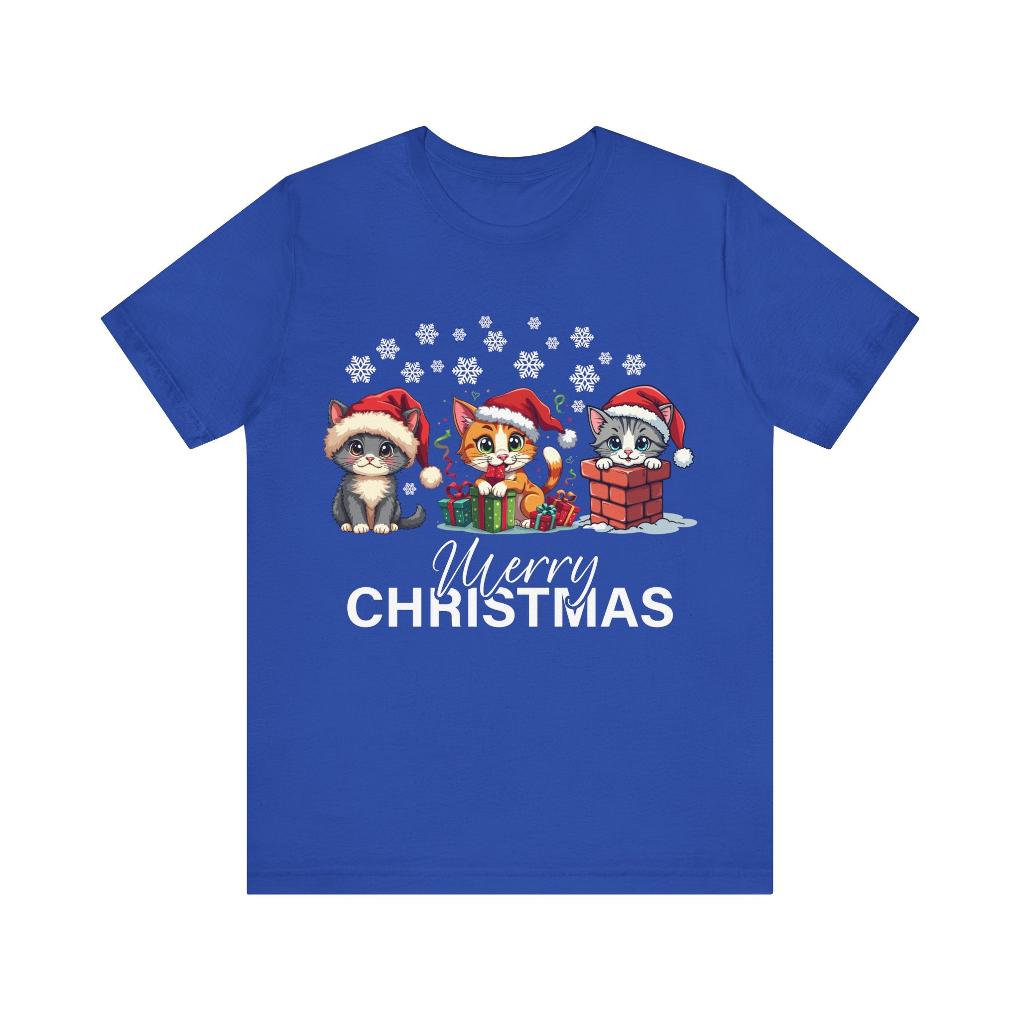 Christmas Cats Tee, Holiday T-shirt - Saldersoncloutier