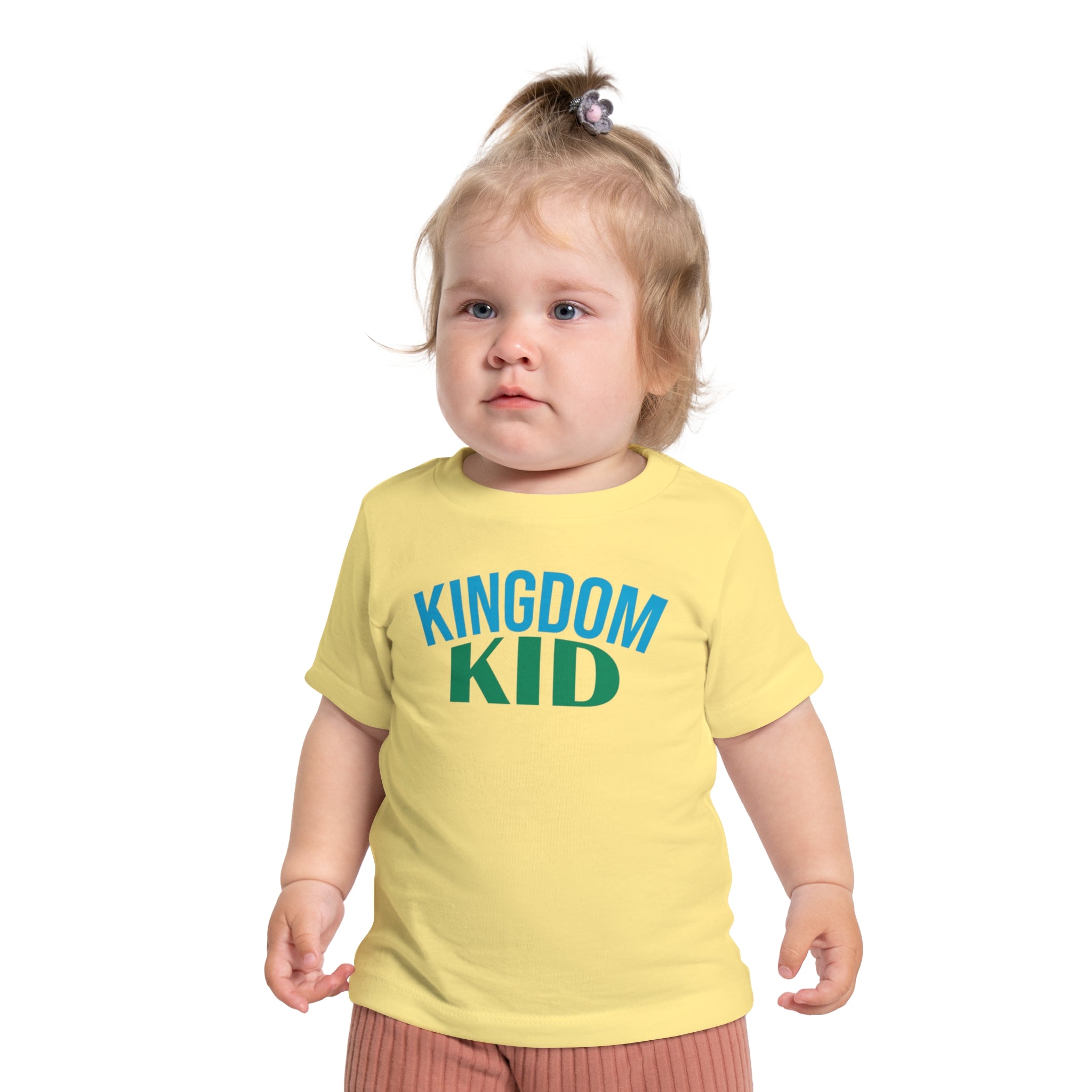 Kingdom Kid Baby T-Shirt - Cute, Comfy,  Short Sleeve Tee for Playdates, Gifts, Birthdays, Baby Showers, Family Gatherings, Summer Fun - Saldersoncloutier
