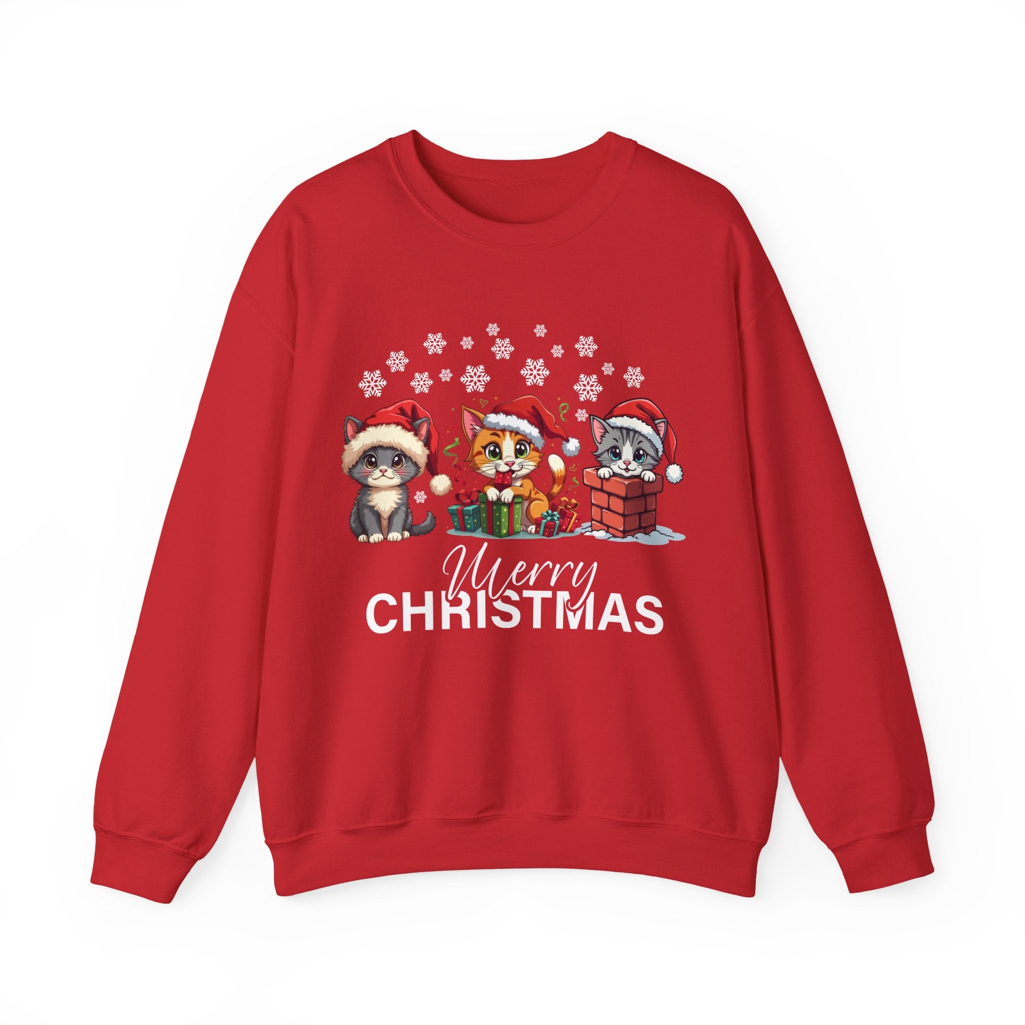 Festive Animal Christmas Sweatshirt, Merry Christmas Crewneck, Holiday Apparel, Unisex Sweatshirt, Pet Lovers Gift, Cozy Winter Wear - Saldersoncloutier