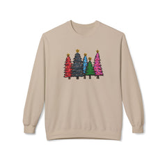 Festive Christmas Tree Sweatshirt, Cozy Holiday Crewneck, Unisex Winter Apparel, Seasonal Gift, Casual Christmas Outfit