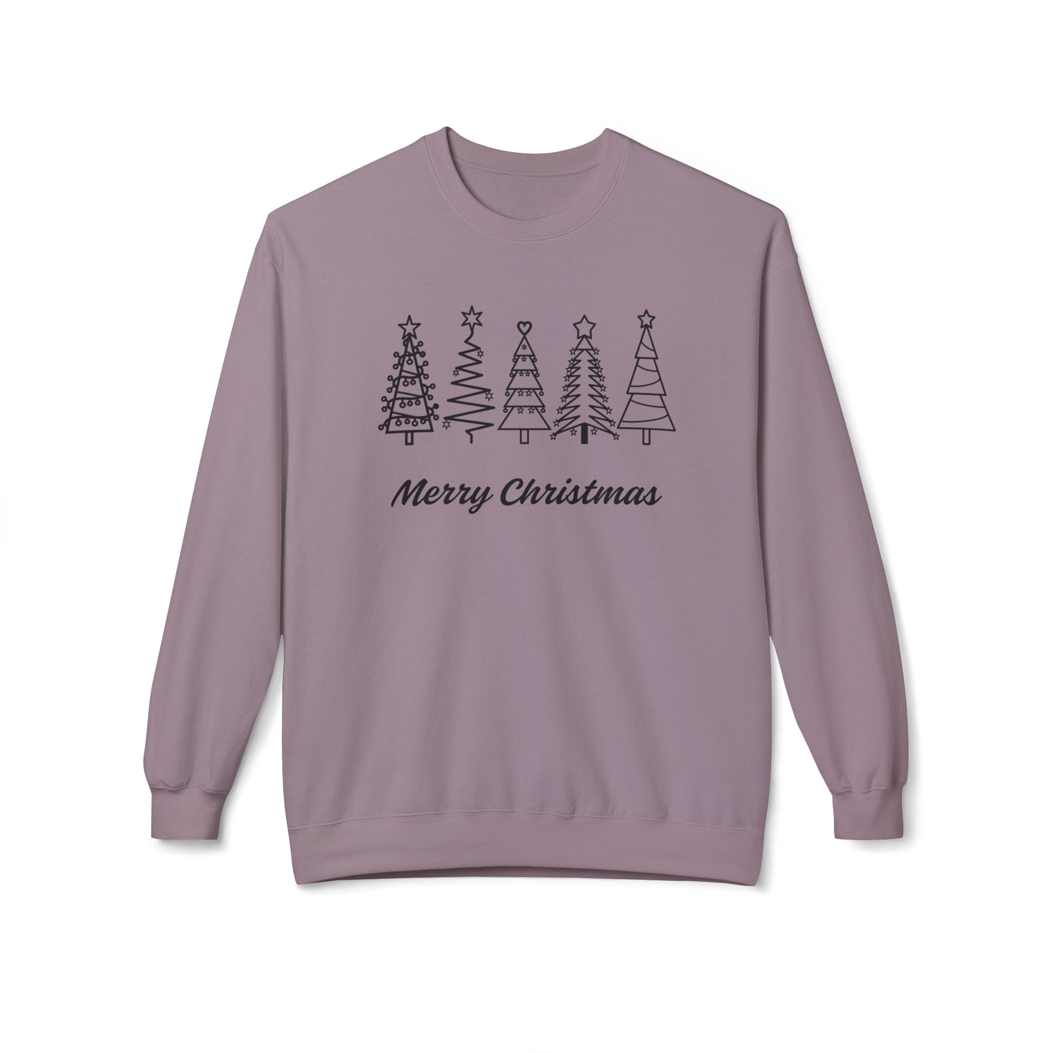 Merry Christmas Crewneck Sweatshirt, Cozy Holiday Gift, Unisex Fleece Top, Festive Wear, Christmas Sweater, Seasonal Apparel - Saldersoncloutier