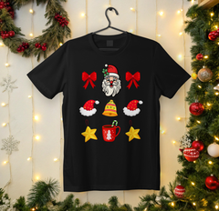 Festive Santa Unisex Tee | Holiday Style, Christmas Shirt, Family Gathering, Gift Idea, Winter Apparel - Saldersoncloutier