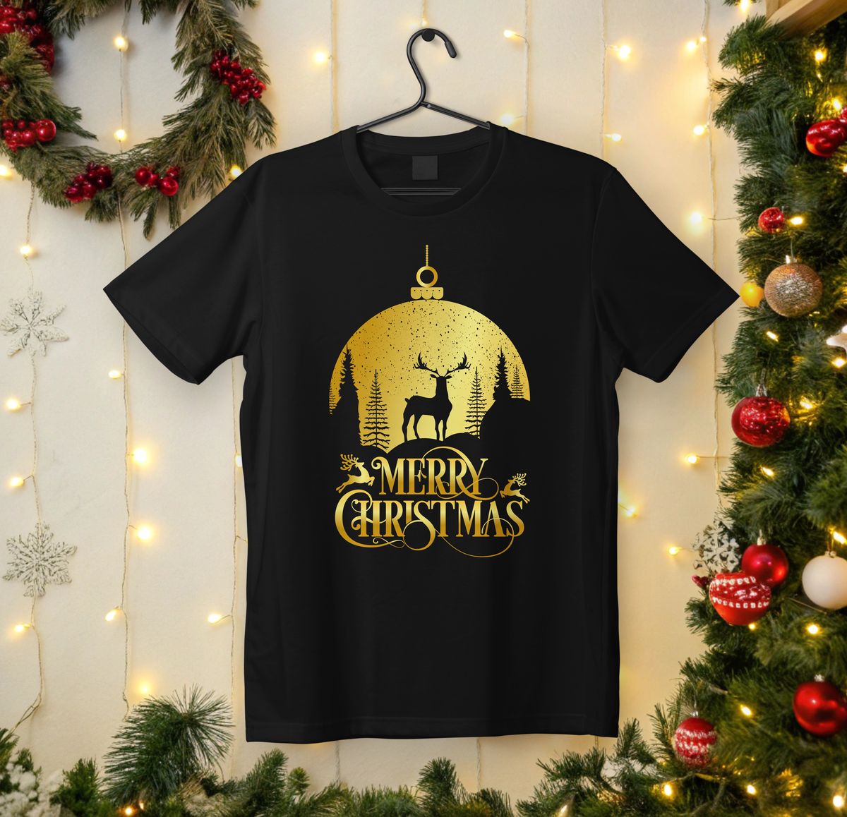 Merry Christmas Unisex Garment-Dyed T-Shirt | Holiday Tee, Festive Apparel, Christmas Gift, Cozy Casual Wear, Unique Xmas Shirt - Saldersoncloutier