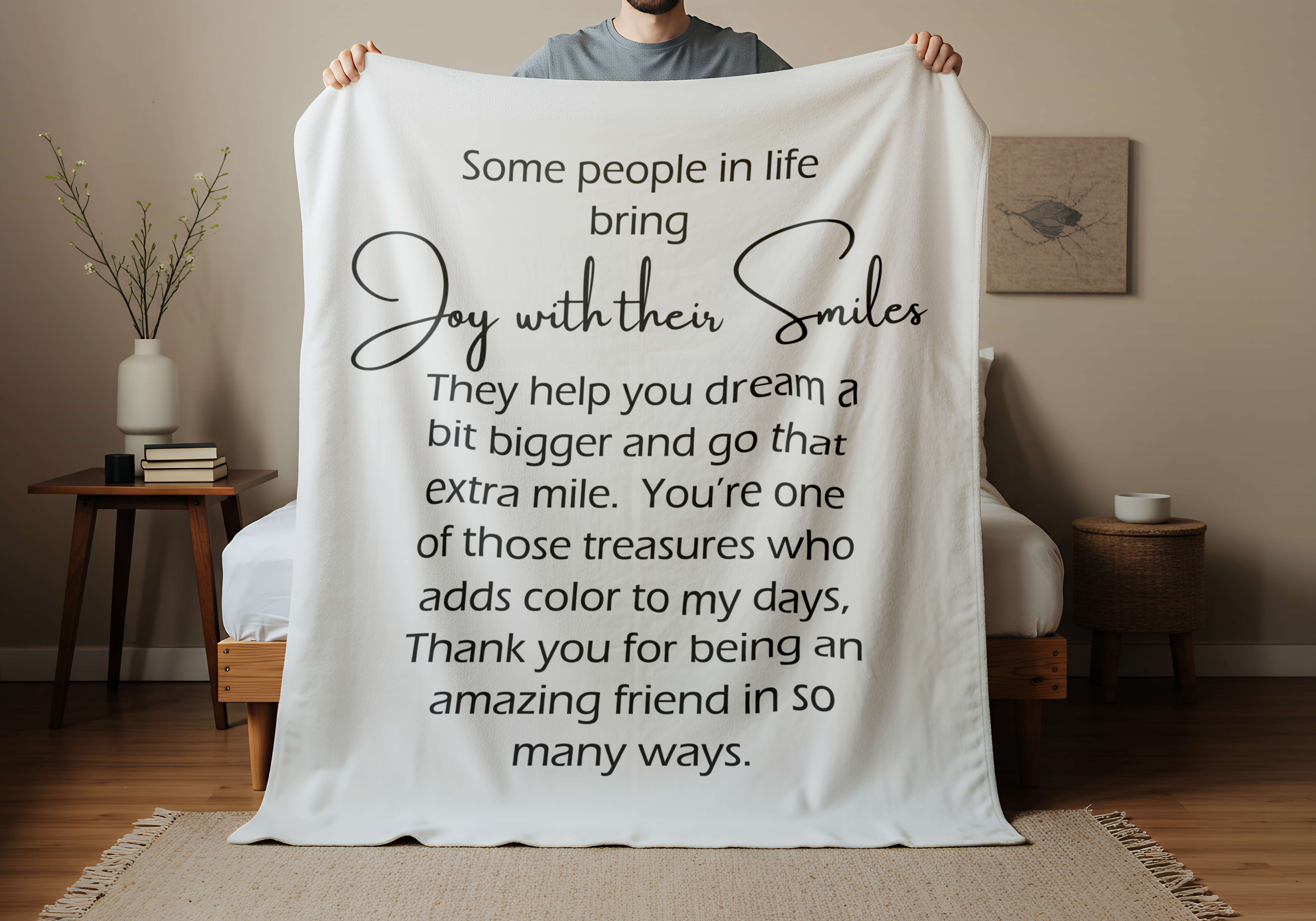 Cozy Gift for Friends, Home Decor, Spiritual Comfort, - Encouragement, Warmth Inspirational Velveteen Plush Blanket - Saldersoncloutier