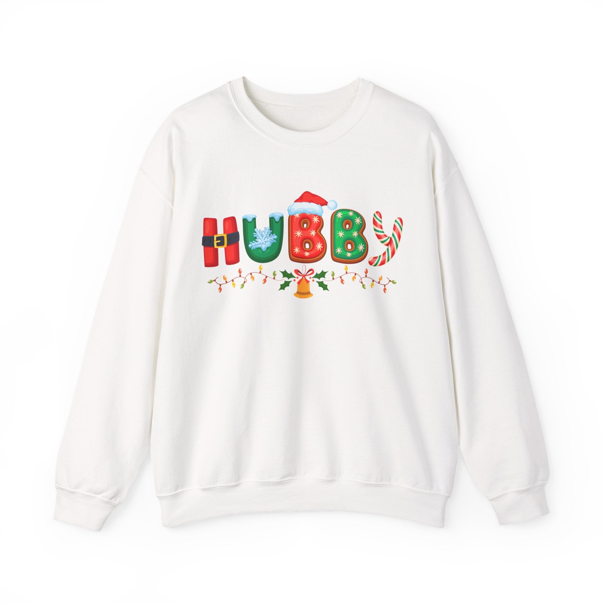 Festive Hubby Sweatshirt, Christmas Gift for Him, Personalized Holiday Apparel, Cozy Unisex Sweater, Fun Winter Clothing, Couples - Saldersoncloutier