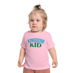 Kingdom Kid Baby T-Shirt - Cute, Comfy,  Short Sleeve Tee for Playdates, Gifts, Birthdays, Baby Showers, Family Gatherings, Summer Fun - Saldersoncloutier