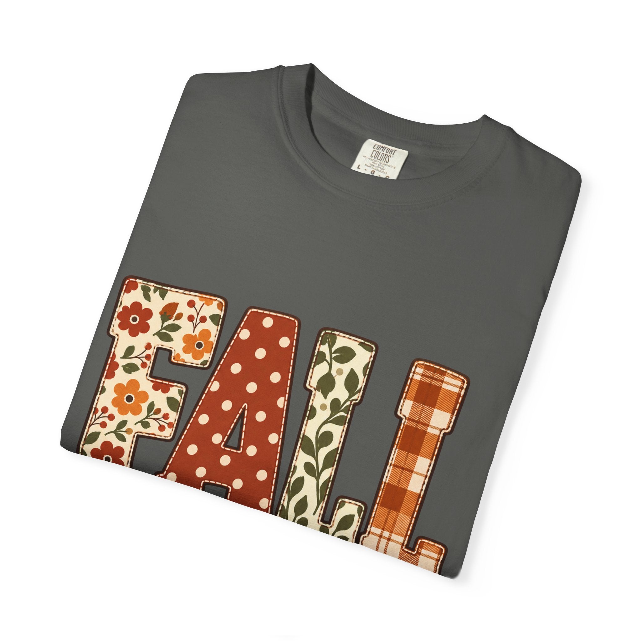 FALL T‑Shirt — Autumn Pumpkin & Plaid Harvest Graphic Tee - Saldersoncloutier
