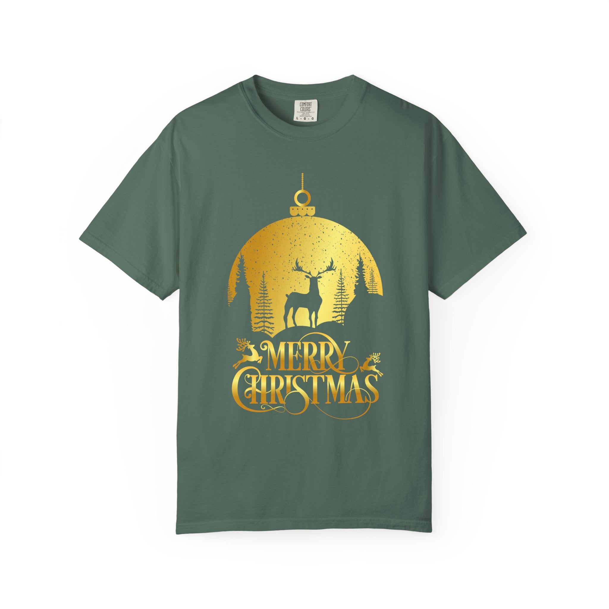 Merry Christmas Unisex Garment-Dyed T-Shirt | Holiday Tee, Festive Apparel, Christmas Gift, Cozy Casual Wear, Unique Xmas Shirt - Saldersoncloutier