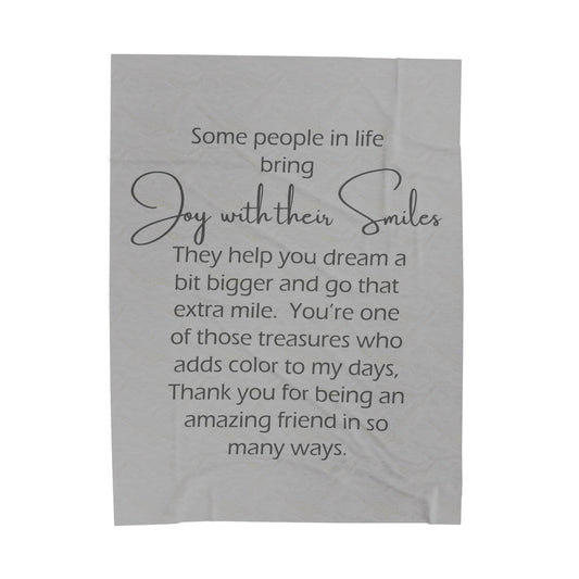 Cozy Gift for Friends, Home Decor, Spiritual Comfort, - Encouragement, Warmth Inspirational Velveteen Plush Blanket