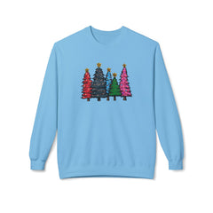 Festive Christmas Tree Sweatshirt, Cozy Holiday Crewneck, Unisex Winter Apparel, Seasonal Gift, Casual Christmas Outfit