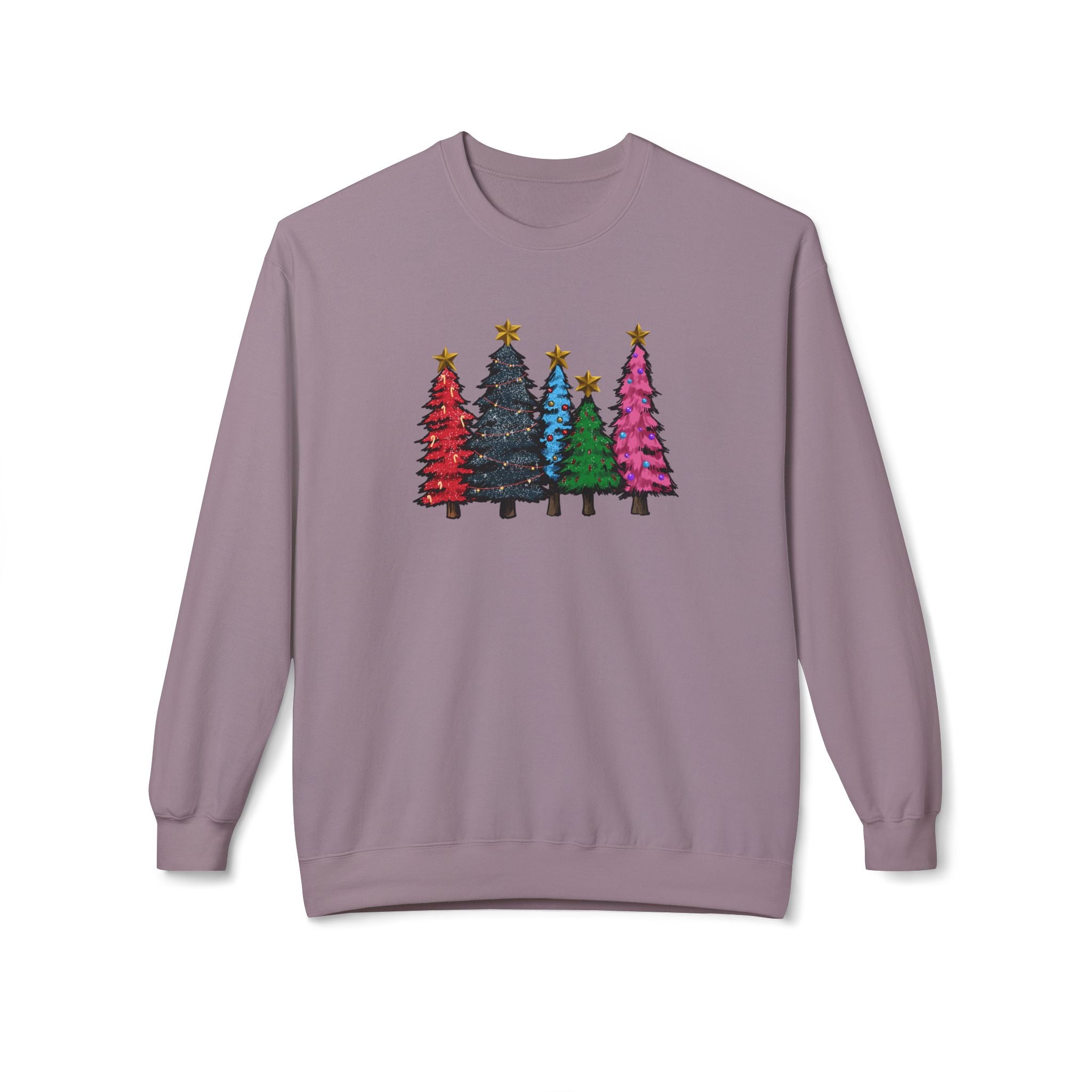 Festive Christmas Tree Sweatshirt, Cozy Holiday Crewneck, Unisex Winter Apparel, Seasonal Gift, Casual Christmas Outfit - Saldersoncloutier