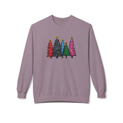 Festive Christmas Tree Sweatshirt, Cozy Holiday Crewneck, Unisex Winter Apparel, Seasonal Gift, Casual Christmas Outfit