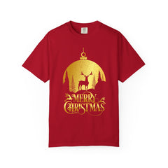 Merry Christmas Unisex Garment-Dyed T-Shirt | Holiday Tee, Festive Apparel, Christmas Gift, Cozy Casual Wear, Unique Xmas Shirt
