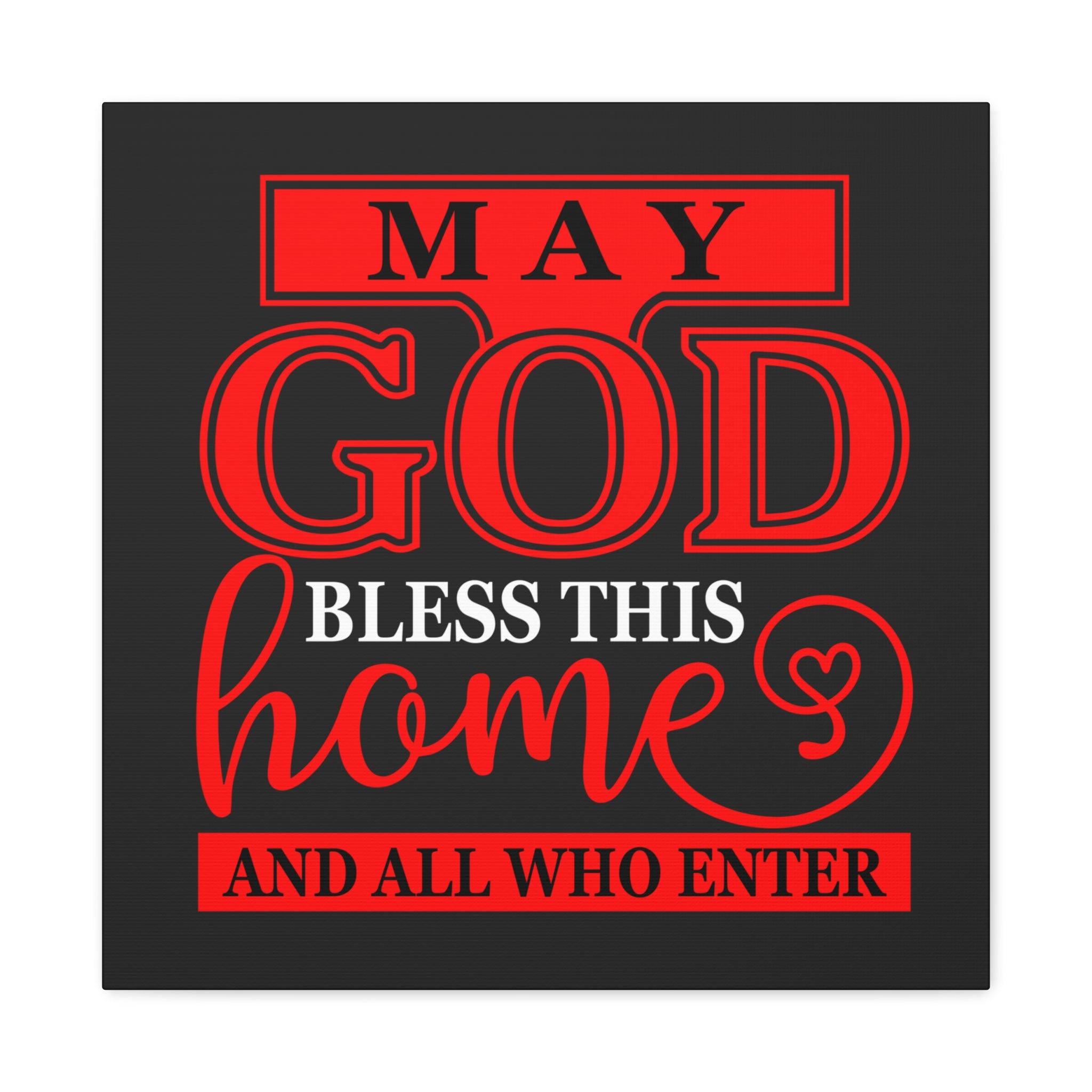 Inspirational Home Wall Art, Faith Decor, Religious Canvas Print, Housewarming Gift, Christian Home Decor, Motivational Wall Decor - Saldersoncloutier