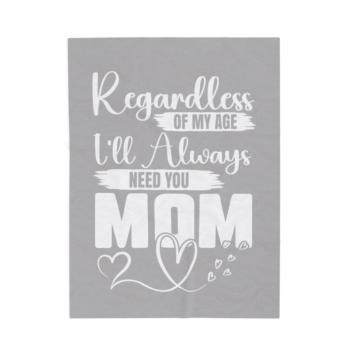 Always Need for MOM Inspirational Velveteen Plush Blanket - Cozy Gift for Friends, Home Decor, Spiritual Comfort, Encouragement, Warmth