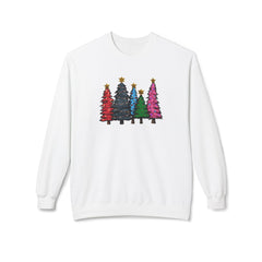 Festive Christmas Tree Sweatshirt, Cozy Holiday Crewneck, Unisex Winter Apparel, Seasonal Gift, Casual Christmas Outfit